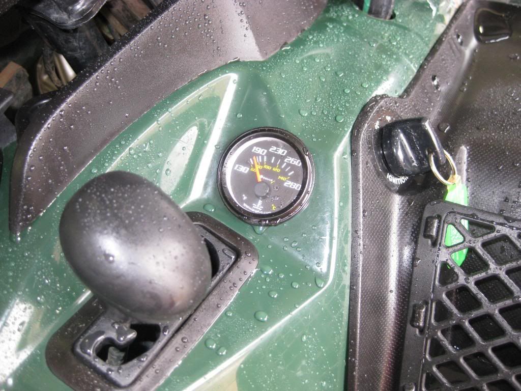 How to Brute 750 Install Temp Gauge (mechanical type) Mud in My